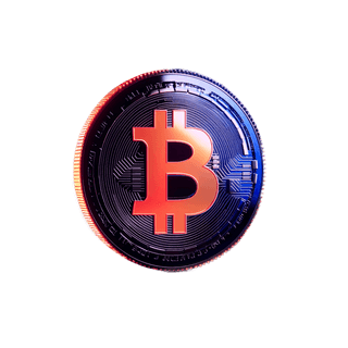 Floating card with data visualization of crypto market analytics